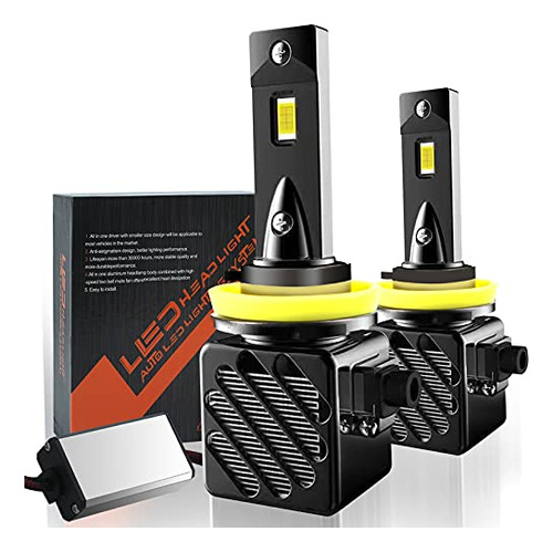 H11 Bombillas Led Faros Delanteros 120w 12000lm H8 H9 K...