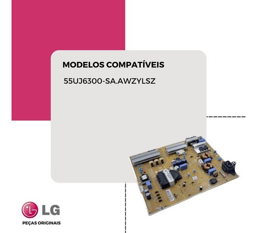 Placa Fonte LG Eax67189101 Modelo 55uj6300