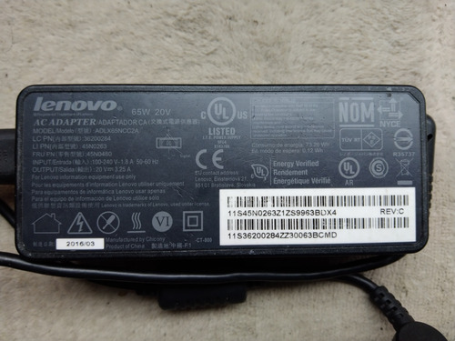 Adaptador Original Lenovo Thinkpad