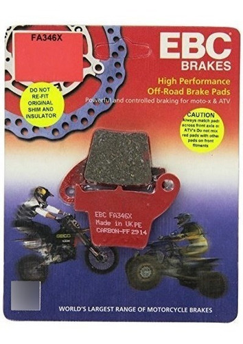 Ebc Brakes Fa346x Juego De Pastillas De Freno De Disco, Tall