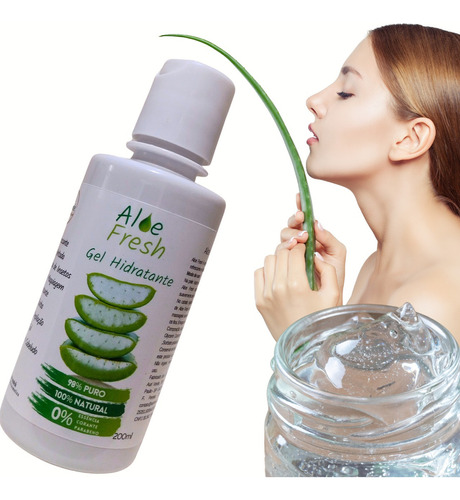  Gel Concentrado Puro De Aloe Vera 98% De Babosa Xarmie Vegan Fragrância Sem Fragrância