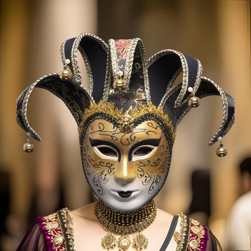 Máscara De Mardi Gras De Halloween, Máscara De Cosplay De