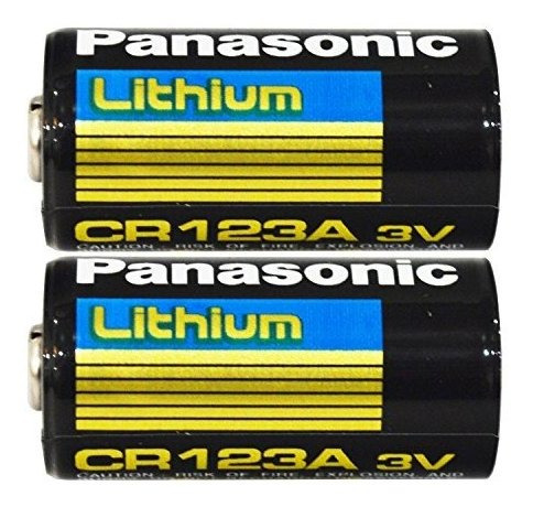 Pack De 2 Baterias De Litio Panasonic Cr123a 3v Para Camaras