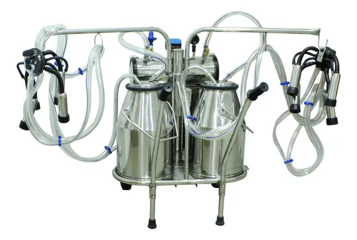 Máquina De Ordeño Vacas 2 Tinajas Bomba De Vacío