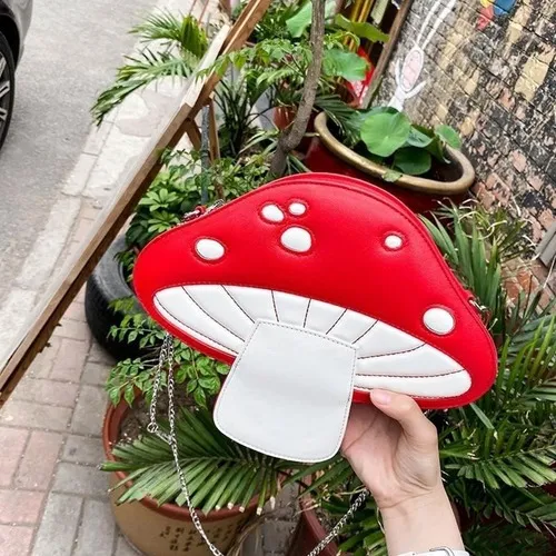 Bolso Cartera Mano Amplio Hongo Hype Aesthetic