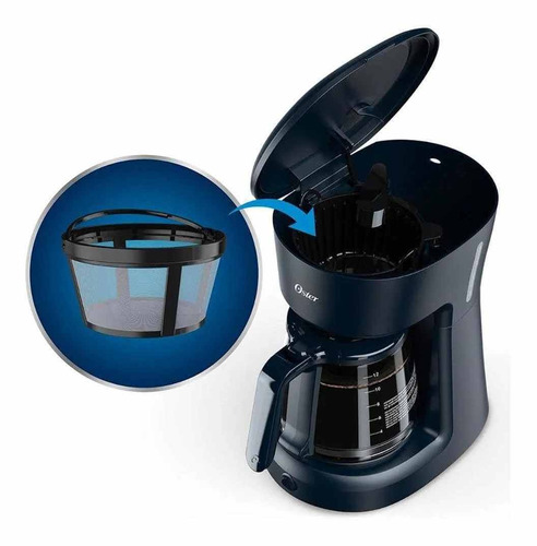 Imagem 3 de 5 de Cafeteira Elétrica Expresso Oster New Blck Filtro Permanente