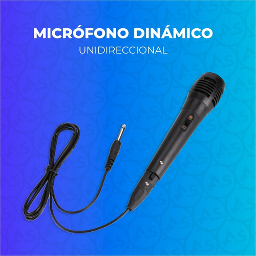 Microfono Dinamico Profesional Cable Karaoke Unidireccional