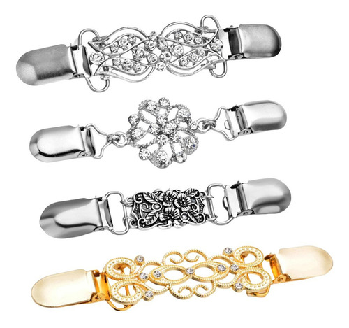 / 4x Clips For Suéter Broches Broches Clips