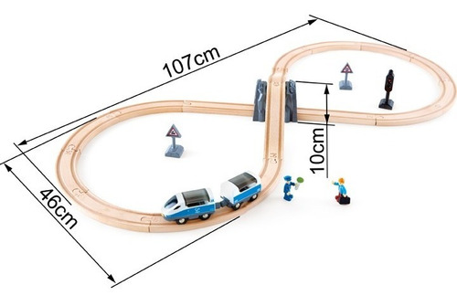Hape Pista 8 Tren Bala De Madera Adaptable Trencity