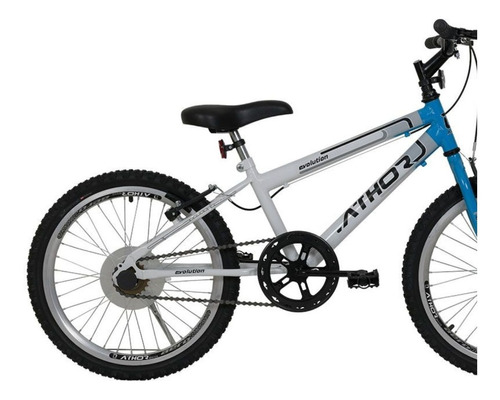 Bicicleta Aro 20 Athor Evolution Branco/azul Cor Branco