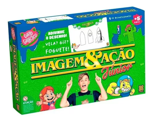 Jogo Infantil Imagem E Ação Jr Gato Galactico 04117 Grow