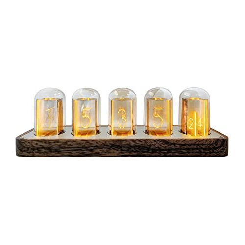 Reloj De Tubo Nixie Led Retro Moderno Usb, Regalo Decorativo