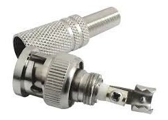 Kit 4 Conector Bnc Macho Com Mola De Parafuso