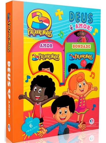 Livro Box com 6 Minilivros 3 Palavrinhas Deus é Amor! de Paloma Blanca Alves Barbieri Editora Ciranda Cultural Capa Dura em Português 2023