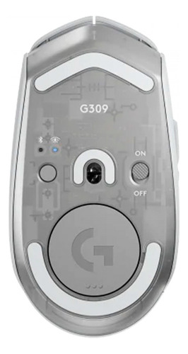 Mouse Gamer Sem Fio Logitech G309 Hero 25.600 Dpi Branco
