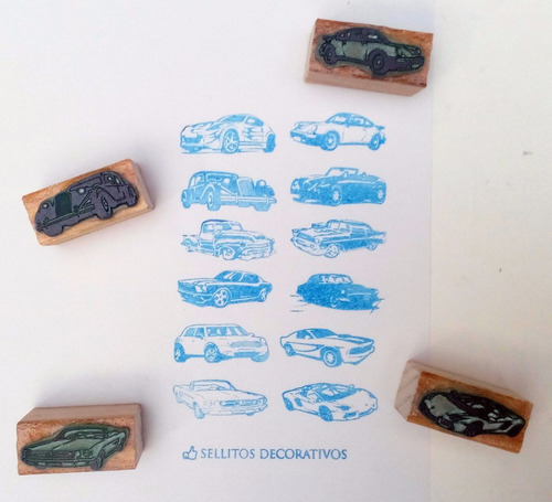 Autos Automóviles -  Cars Stamp Set - Juego De Sellos