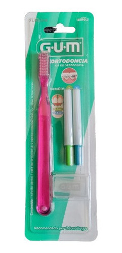 3 Kits Ortodoncia Gum (cepillo, Cera Y 2 Proxabrush) Sunstar
