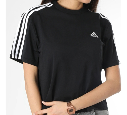 Franela adidas Original W 3s Cro T  Talla M Para Damas 