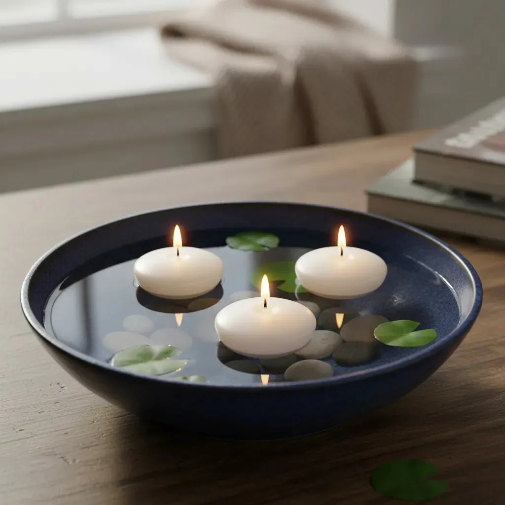 Kit 10 Velas Decorativas Meia Bola 7cm - Arcanjo Velas Branco Meia Bola