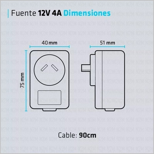 Imagen 4 de 10 de Fuente 12v 4a Plastica Transformador Switching Tira Led Cctv