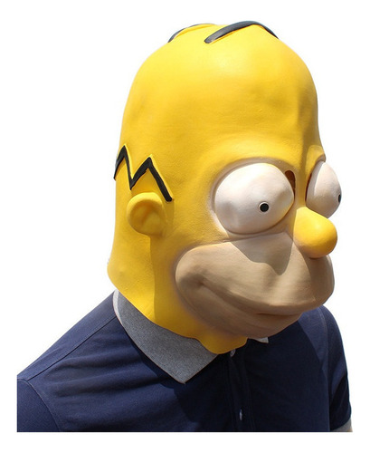 Festa De Cosplay De Máscara Dos Simpsons De Halloween