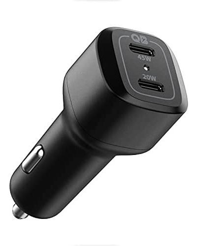 Cargador Para Auto Spigen Carga Rápida 45w Doble Tipo C