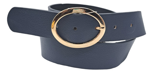 Cinturon Mujer Liso Azul Talla 34