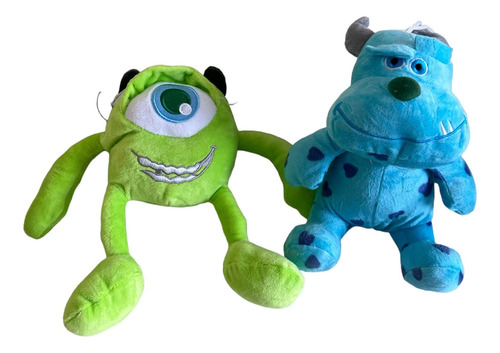 Combo X2 Peluches Mike Y Sulley 25cm Monster Inc