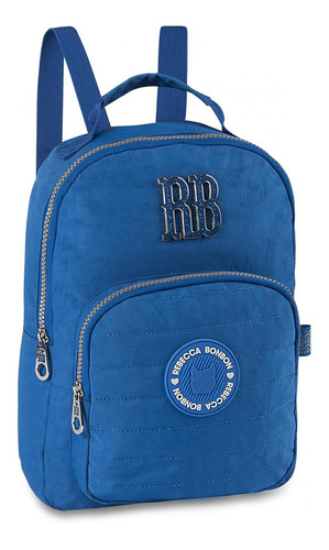 Mini Mochila Crinkle Rebecca Bonbon Clio Rb2043 Azul