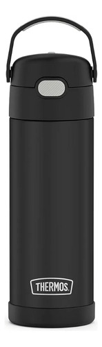 Thermos Funtainer - Acero Inoxidable 16 Oz, Color Negro Mate