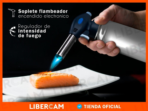 Imagen 5 de 10 de Soplete Flambeador Soldador Con Encendido Electronico A Gas