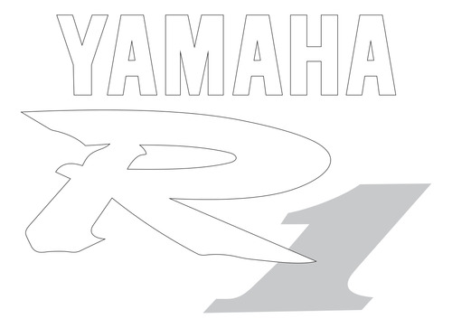 Adesivos Bola Emblema Frontal Yamaha R1 Azul Anos 90 R1pt10