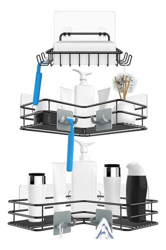 Nieifi Corner Caddy Shelf Organizer Basket Y Soporte De Barr