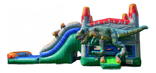 Xjump T-rex - Juego De Casa Inflable De Dinosaurio Con Tobog