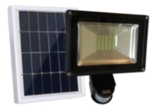 Foco Reflector Solar 20w C/ Sensor Mov 4000k Ip65  Sol_220