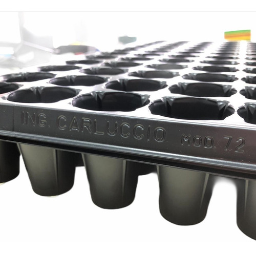 Imagen 2 de 7 de Bandeja Germinacion Cultivo Almacigo Huerta X 1u 72 Celdas