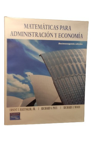 Matemáticas Administración Y Economía, Paul-wood-haeussler