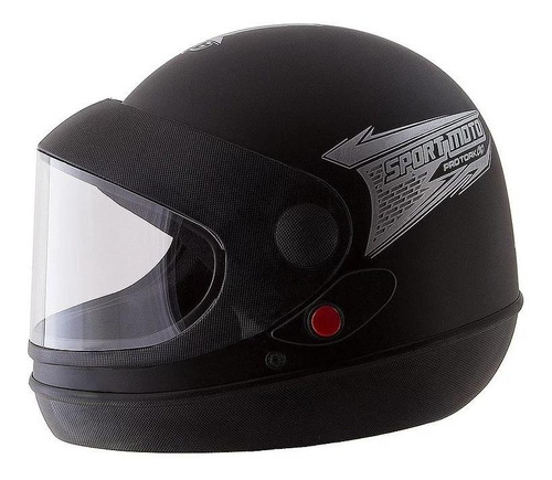 Capacete Moto Pro Tork Sport Moto 58 Preto Fosco Cor Preto-fosco Desenho Solid