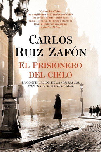 Libro El Prisionero Del Cielo- Carlos Ruíz Zafón