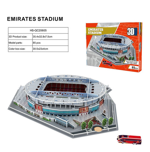 Rompecabezas 3d Emirates Stadium Arsenal Fc