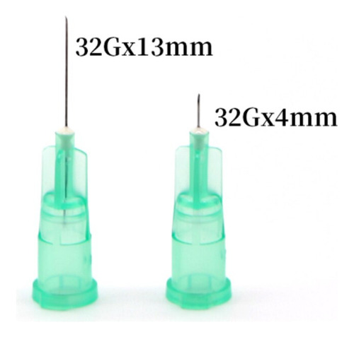 32g 13mm 100pc Needle Piercing Transparent Syringe Injection