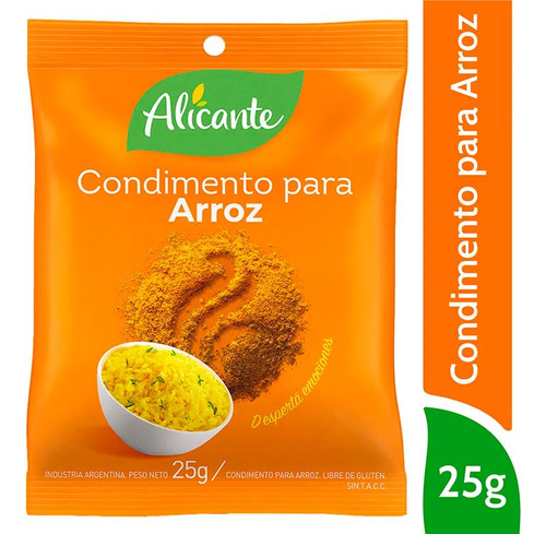 Pack X 18 Unid. Condimento Arroz   25 Gr Alicante Condiment