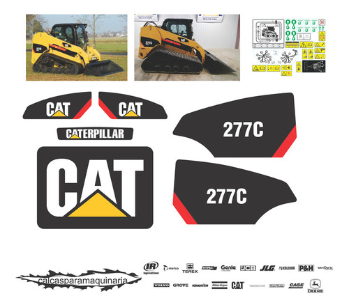 Kit De Calcas De Restauración Para Cat 277c Oruga Nvo