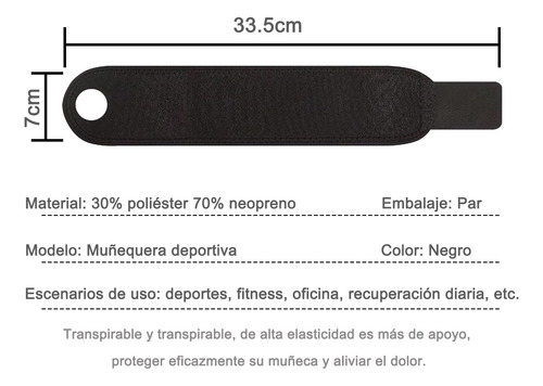 2pcs Muñequeras De Soporte, Muñequeras Deportivas Apoyo
