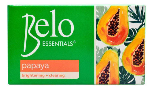 Belo Essentials Papaya Jabon Iluminador Y Limpiador