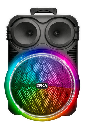 Imagen 3 de 10 de Parlante Spica Sp 4412 Bluetooth Portatil 12 Pulgada Led Rgb