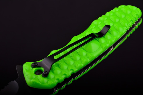 Imagen 6 de 9 de Cuchillo Navaja Green Skull Zombie Hunter Walking Dead