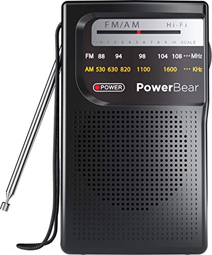 Rádio Portátil Powerbear | Amfm 2aa Operado Por Bateria