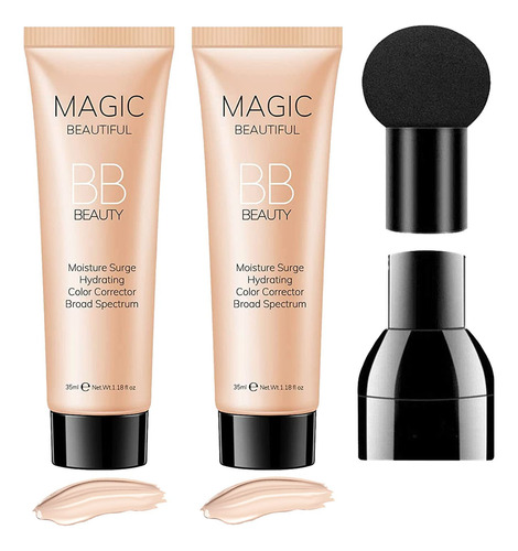 Sulily 2 Bases Bb Cream De Cobertura Completa, Corrector Nat