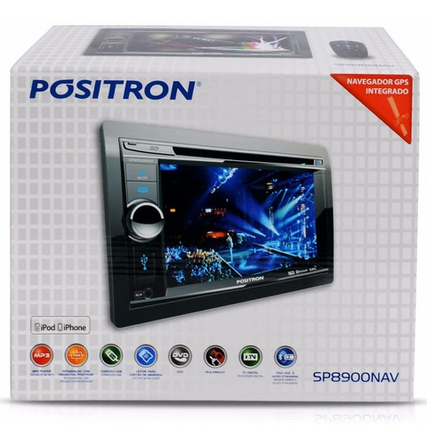 Imagem 2 de 5 de Dvd Player 2 Din Tv Digital Bluetooth Usb Gps 6.2 Positron